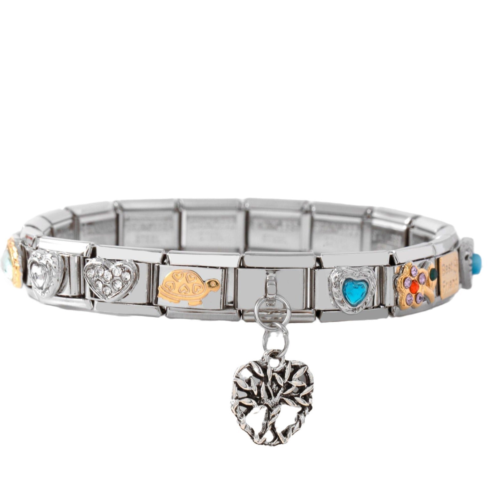 Wholesale Welding 9mm Module Pattern Letter Bracelet DIY Accessories